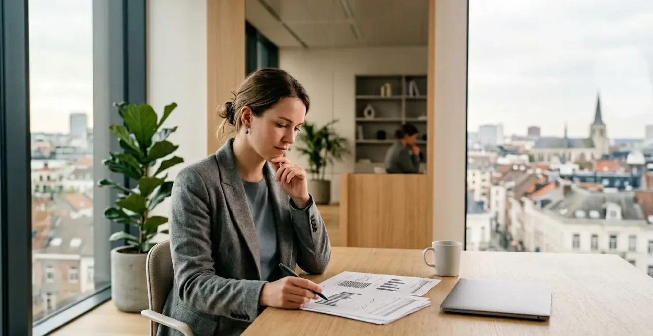 Jeune professionnel belge planifiant son épargne-pension au premier emploi